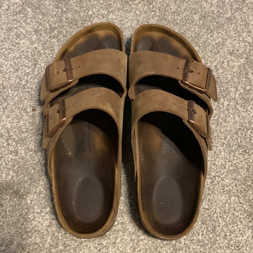 Birkenstock Arizona Tobacco Brown Oiled Leather size 38